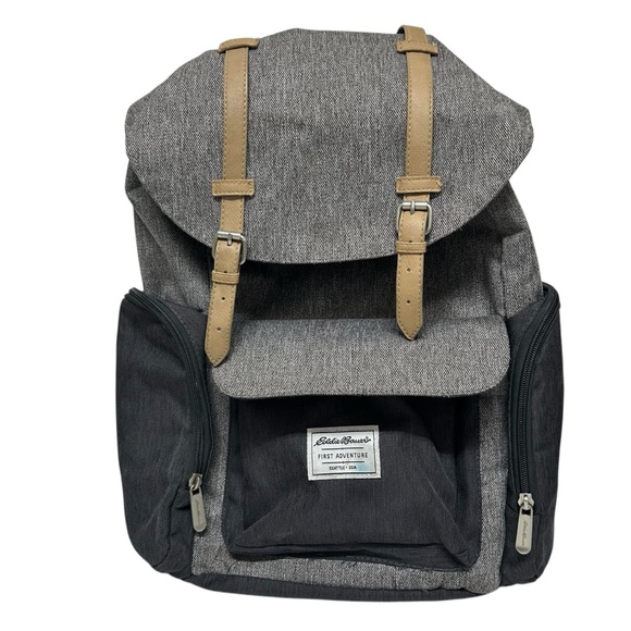 Eddie Bauer First Adventure Backpack Baby Diaper Bag Waterproof Insulated Casual - Picture 1 of 16